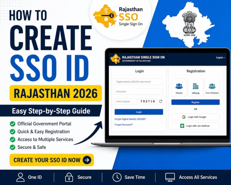 create sso id rajasthan 2026