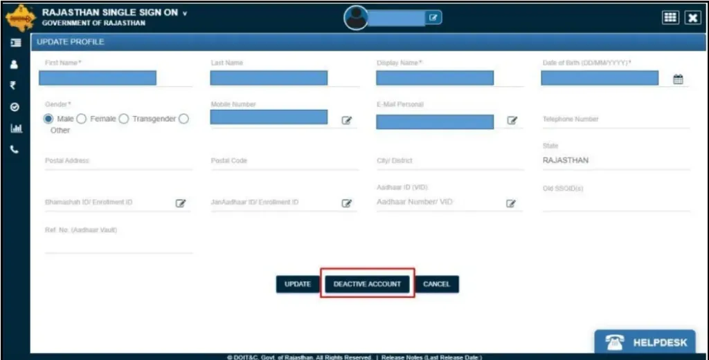 merge sso id rajasthan process